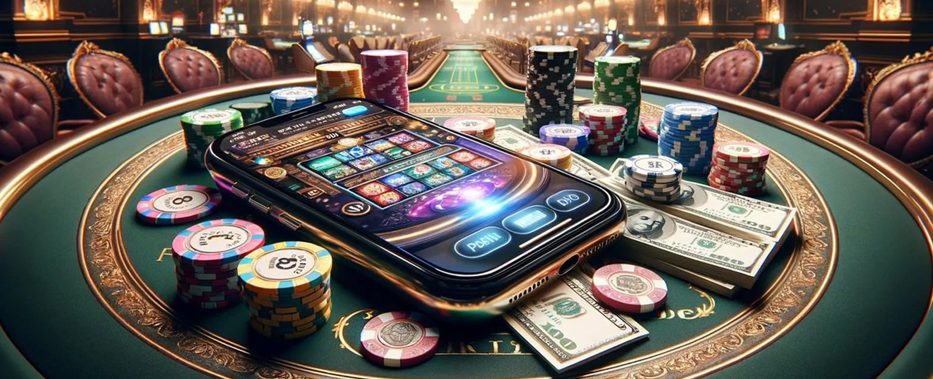 ahh88 Exclusive Promotions Banner with casino elements and dazzling lights